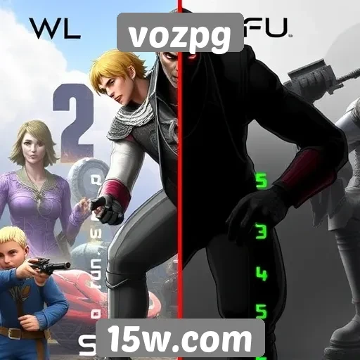 Comparativo entre jogos populares no vozpg